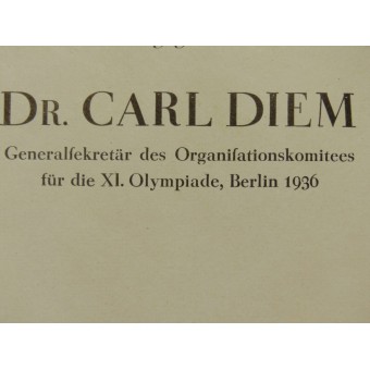 Das Buch Olympiade di Carl Diem. 1936. Espenlaub militaria